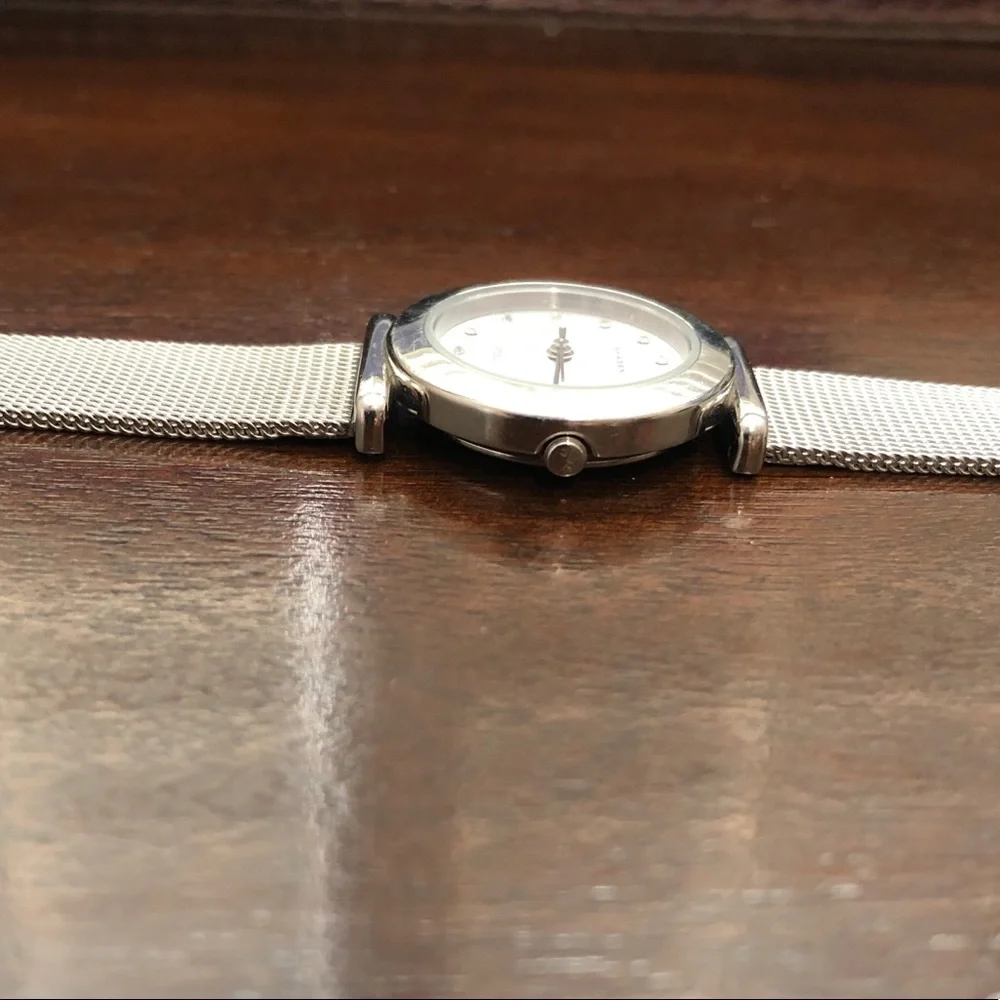 Skagen Denmark silver diamond stainless watch